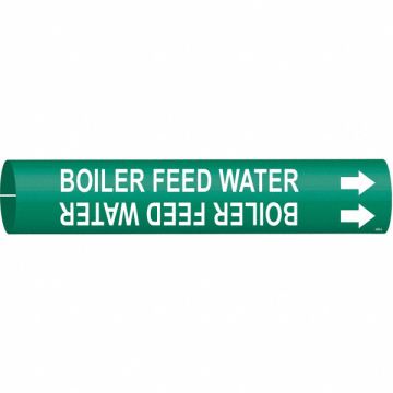 Pipe Marker Boilr Feed Water 2 13/16in H
