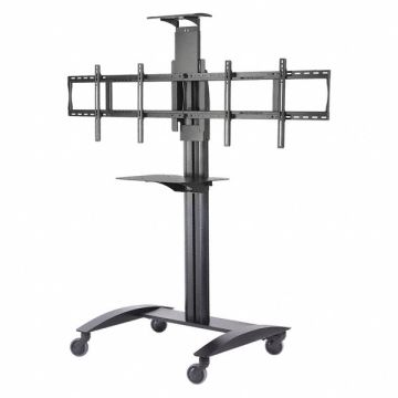 Cart with TV Mount For Televisions Black