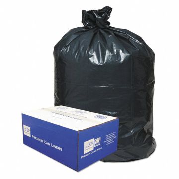 Trash Can Liner 55-60gal. Black PK100