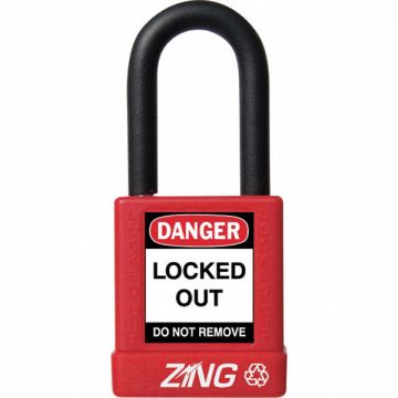 D8958 Lockout Padlock KD Red 1-3/4 H