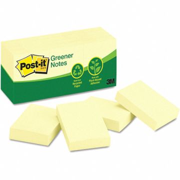 Note Post-It 1.5 X2 Yellow Recycl PK12