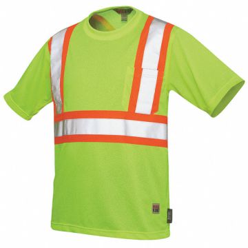 Hi-Vis Short Sleeve Shirt 3XL Yellow/Grn