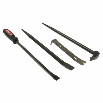 Pry Bar Set Pieces 4 Steel 20-1/4 in L
