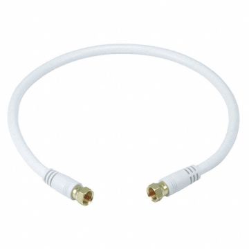 Coaxial Cable RG-6 18 AWG 1 ft 6 White