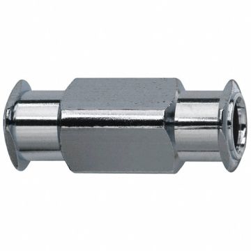 Luer Lock Adapter Plated Brass Silver