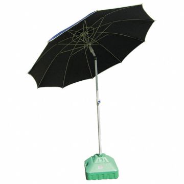 Welding Umbrella 6.5 ft Dia 9 ft H Blue