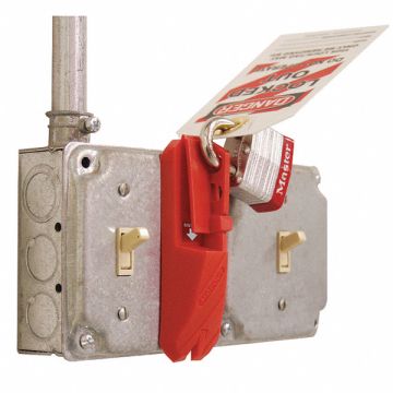 Wall Switch Lockout Red 5/16 dia.