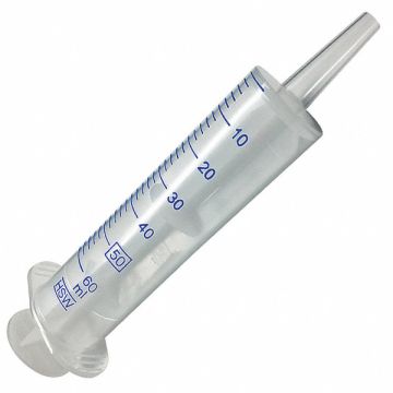 Syringe 50mL Catheter Plastic PK30