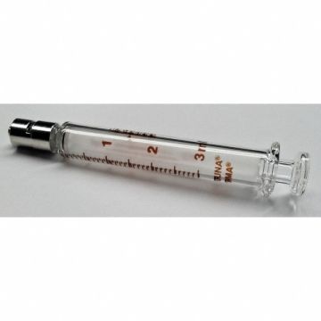 Glass Syringe Metal Luer Lock 3 mL