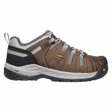 Hiker Shoe 9-1/2 W Brown Steel PR