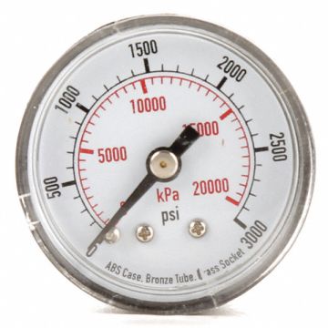 D1335 Pressure Gauge 0to3000 psi 0to20 000 kPa