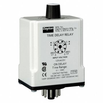 H7808 Time Delay Relay 120VAC/DC 10A DPDT