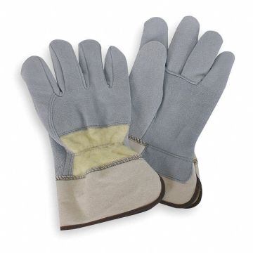 Leather Gloves Gray L PR