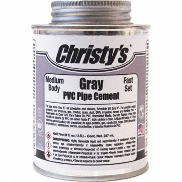 Pipe Cement Gray 8 oz.