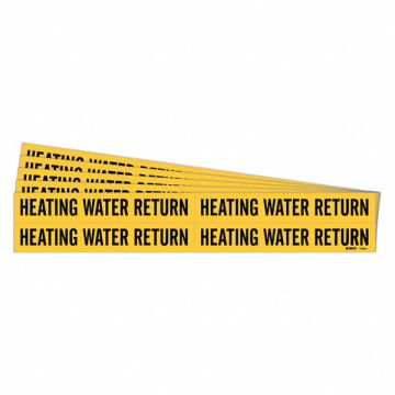 Pipe Marker Heating Water Return PK5