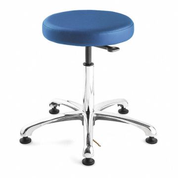 ESD Stool Vinyl 21-1/2 to 31-1/2 In Blue
