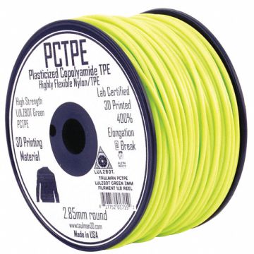 PCTPE Green 3mm Filament 1lb