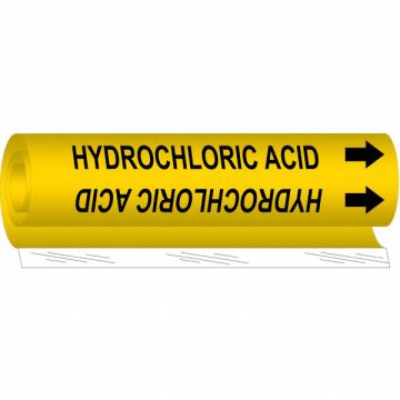 Pipe Mrkr Hydrchloric Acid 26in H 12in W