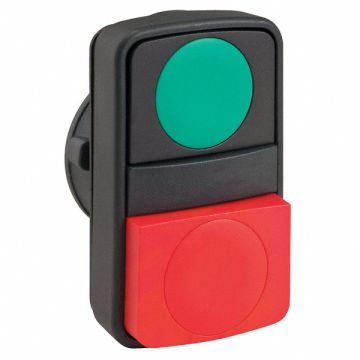 Non-Illum Push Button No Lgend Green/Red
