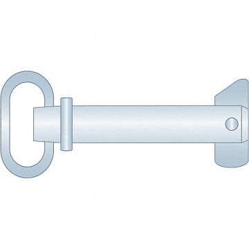Hitch Pin Swivel Lock 1/2 x3-1/2 Zc Clr