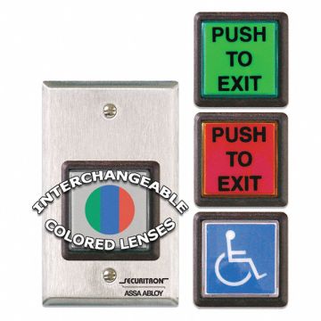Push to Exit Button SPDT Momentary 5A