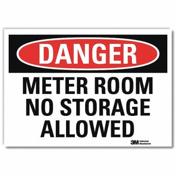 Danger Sign 10x14in Reflective Sheeting