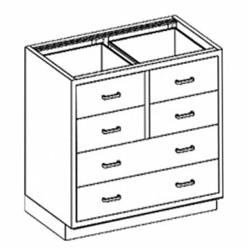 Base Cabinet (6) Drawers 35 W