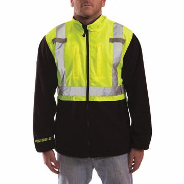 Hi-Vis Fleece Jacket Lime/Blk XL