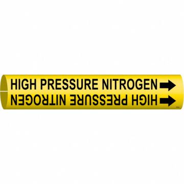 Pipe Marker High Pressure Nitrogen
