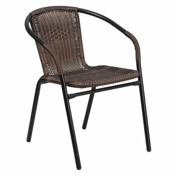 Stack Chair Rattan Brown