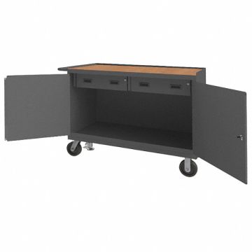 Mobile Cabinet Bench Hardboard 48 W 24 D