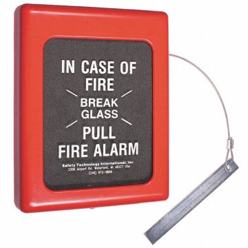 Fire Alarm Break Glass Cover 6.5 x 9 In