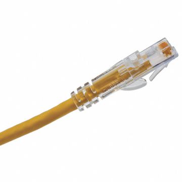 Patch Cord Cat 6A Clear Boot Yellow 15ft