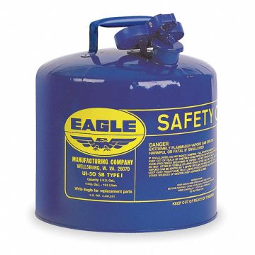 Type I Safety Can 5 gal Blue 13-1/2In H