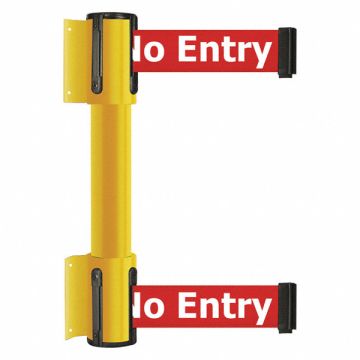 Belt Barrier 13 ft No Entry Yellow