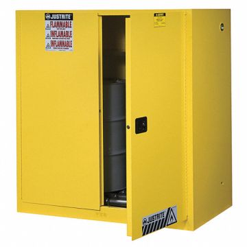 K3030 Flammable Cabinet Vertical 2X30 gal YLW