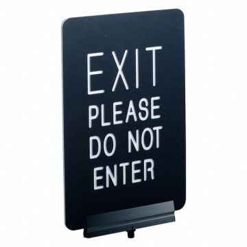 Signage Engraved 11x7 in. EXIT PLEASE