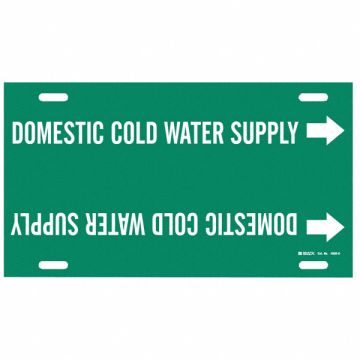 Pipe Marker Domestic Cold Water Supply