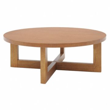 Coffee Table Round 37 Dia.x13 H Med Oak
