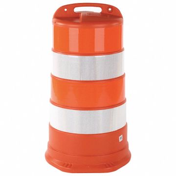 Traffic Barrel White/Orange 9 lb.