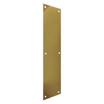 Door Push Plate Brass Polished 4 W