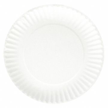 Disposable Paper Plate 6 in White PK1000