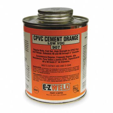 Pipe Cement 16 fl oz Orange
