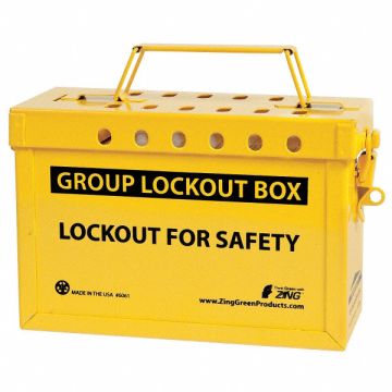 Group Lockout Box 13 Locks Max Yellow