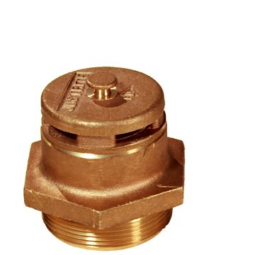 Brass Vertical Vent For Petroleum Based Applications, 2" Bung