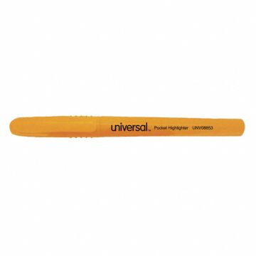 Highlighter Pen Chisel Fl Orange PK12