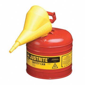 Type I Safety Can 2 gal Red 13-3/4In H