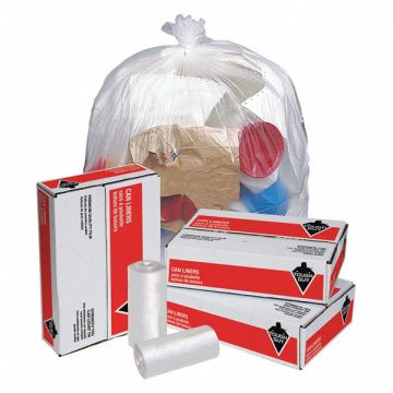 Trash Bags 40 to 45 gal Clear PK250