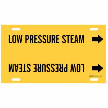 Pipe Mrkr Low Prssre Steam 10in H 32in W