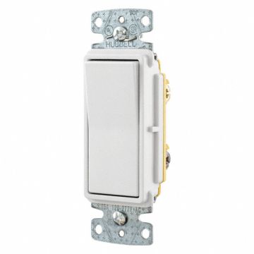 Wall Switch White 3-Way Type 1 to 2 HP